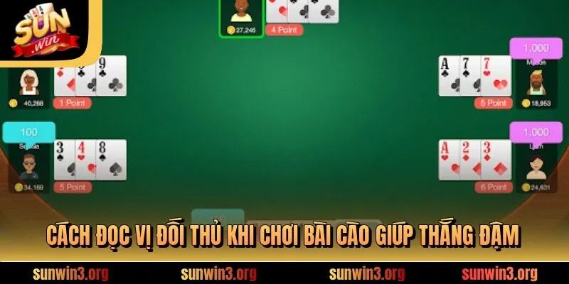 Cách đọc vị đối thủ khi chơi bài cào giúp thắng đậm