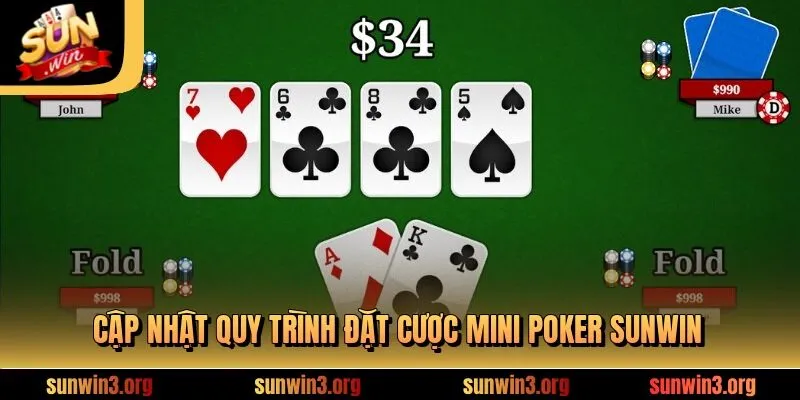Cập nhật quy trình đặt cược mini poker SUNWIN